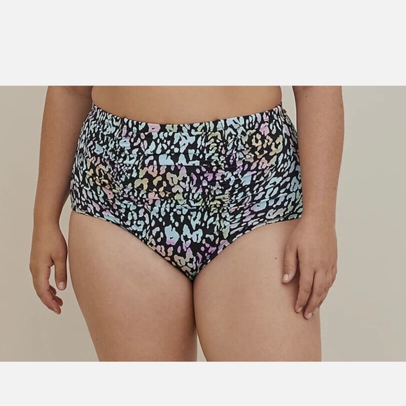 Torrid leopard print pink and blue 3x super cute swim set - Picture 11 of 11